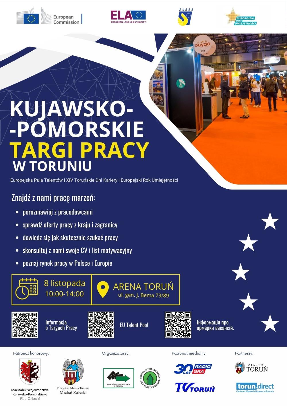 Zdjęcie galerii artykułu:  - Kujawsko-Pomorskie Targi Pracy w Toruniu plakat